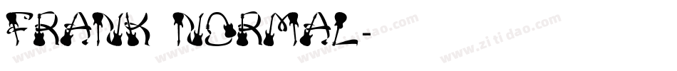 Frank Normal字体转换